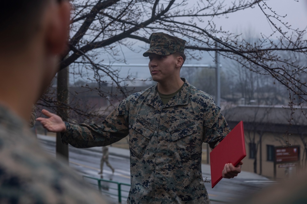 Warrior Shield: Marines with 12 MLR Reenlist during Warrior Shield