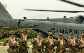 3rd MLG and MCIPAC conduct Air Mobility Exercise with CH-53E Super Stallions
