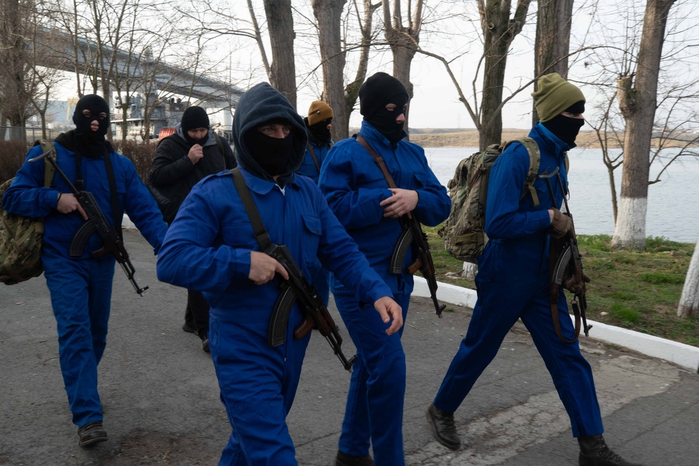 International special operations teams train to board and search vessels on the Black sea during Trojan Footprint 2024