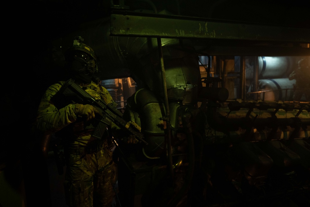 International special operations teams train to board and search vessels on the Black sea during Trojan Footprint 2024