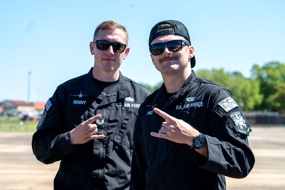 The U.S. Air Force F-16 Viper Demonstration Team performs at the Beyond the Horizon Air and Space Show 2024