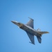 The U.S. Air Force F-16 Viper Demonstration Team performs at the Beyond the Horizon Air and Space Show 2024