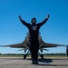 The U.S. Air Force F-16 Viper Demonstration Team performs at the Beyond the Horizon Air and Space Show 2024