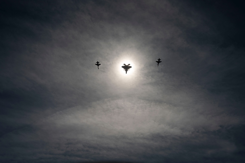 1st Fighter Wing Soars Through Celestial Spectacle