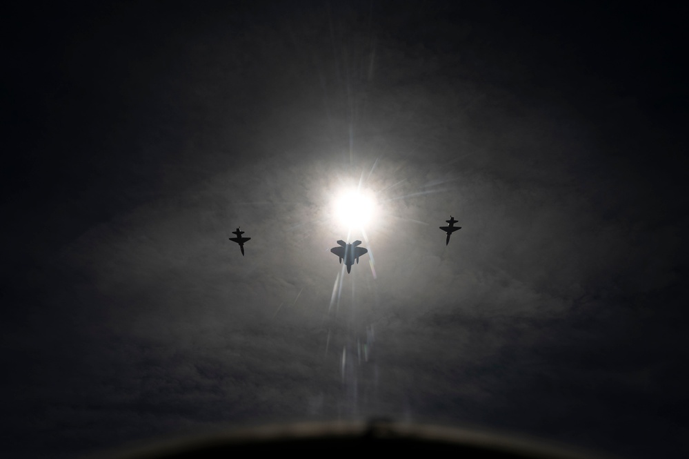 1st Fighter Wing Soars Through Celestial Spectacle