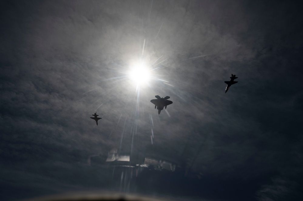 1st Fighter Wing Soars Through Celestial Spectacle