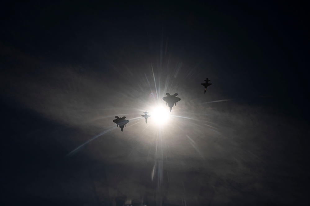 1st Fighter Wing Soars Through Celestial Spectacle