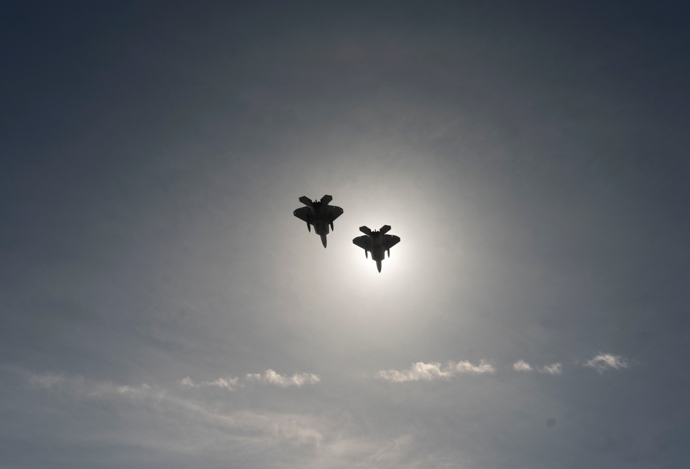 1st Fighter Wing Soars Through Celestial Spectacle