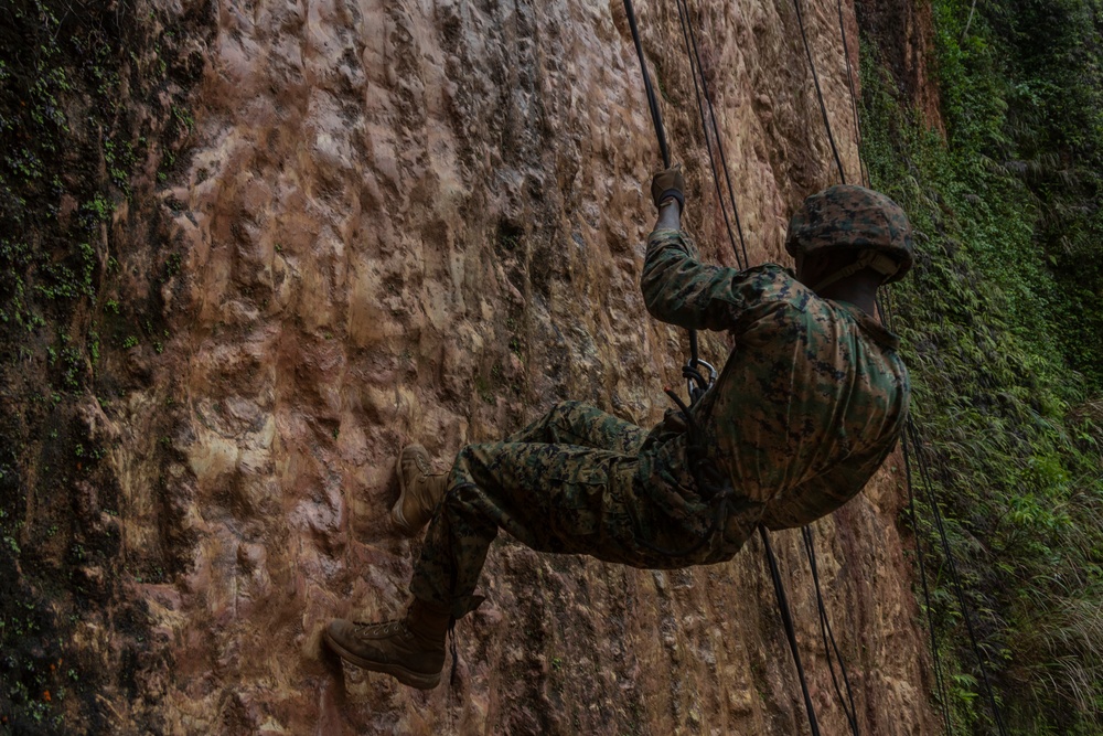 Marines with III Marine Expeditionary Force participate in Basic Jungle Skills Course