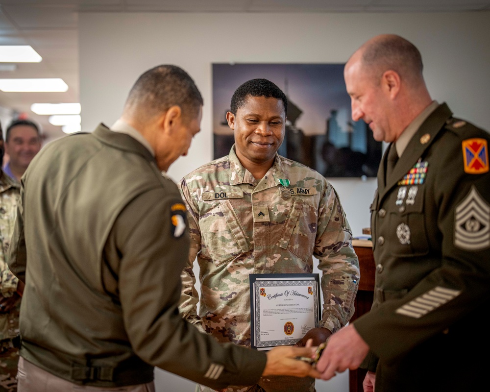 10th AAMDC recognizes G-8 soldiers from Fort Stewart, Georgia