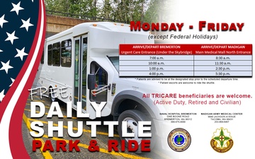 Take A Ride - Patient Shuttle Service Option for NHB to Madigan