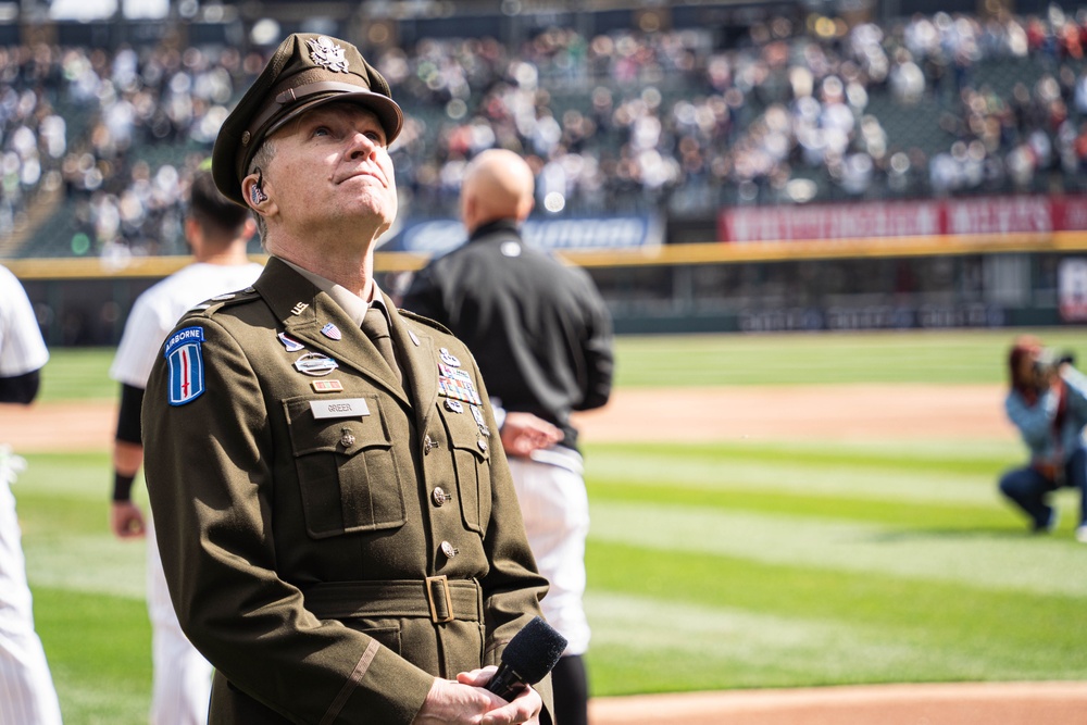 Unity Beyond the Diamond: Army Participates at White Sox Game Opener