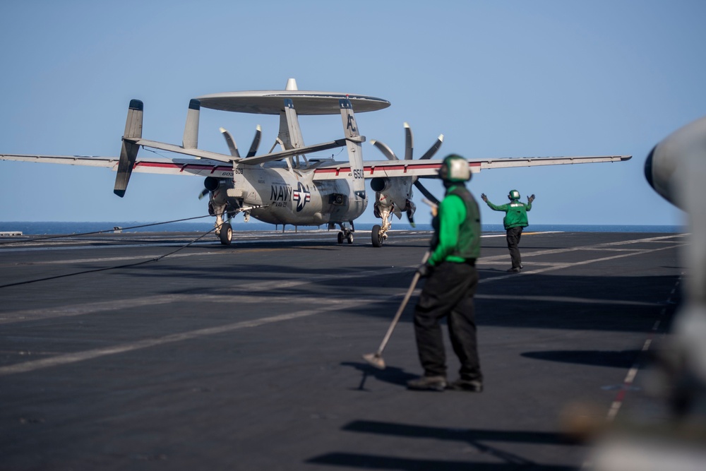 USS Dwight D. Eisenhower Conducts Flight Operations in the Red Sea