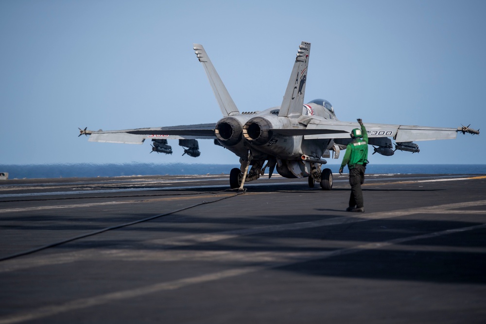 USS Dwight D. Eisenhower Conducts Flight Operations in the Red Sea