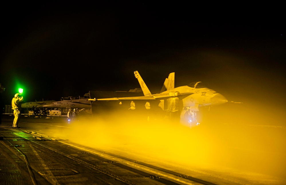 USS Dwight D. Eisenhower Conducts Routine Operations in the Red Sea