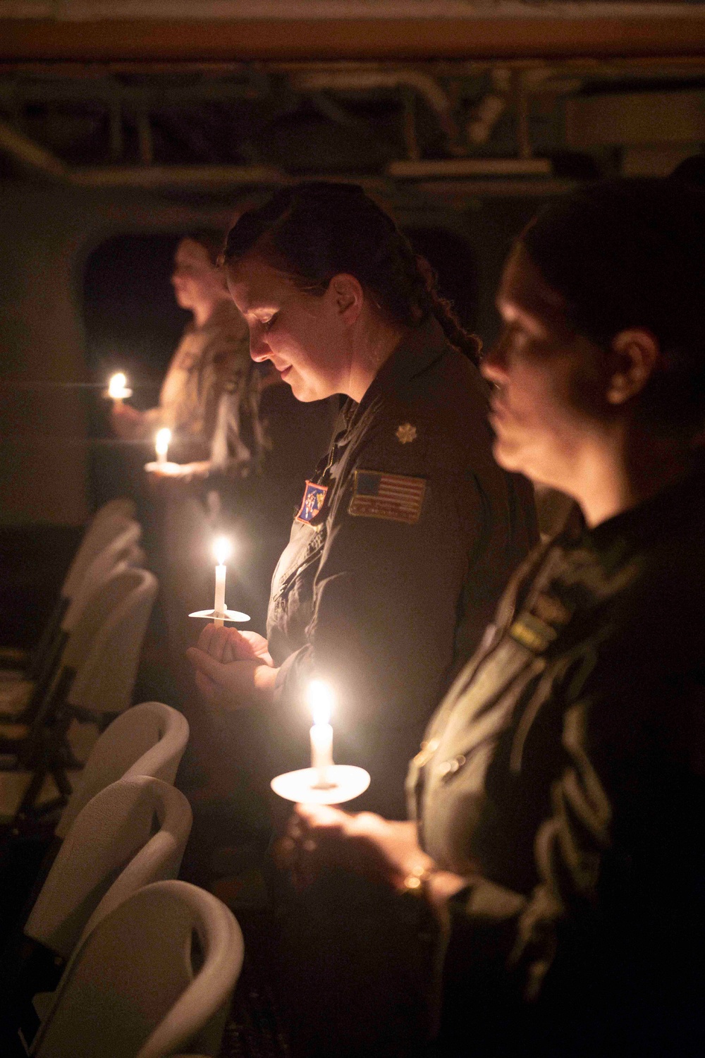 USS Dwight D. Eisenhower (CVN 69) Holds an Easter Vigil in the Red Sea