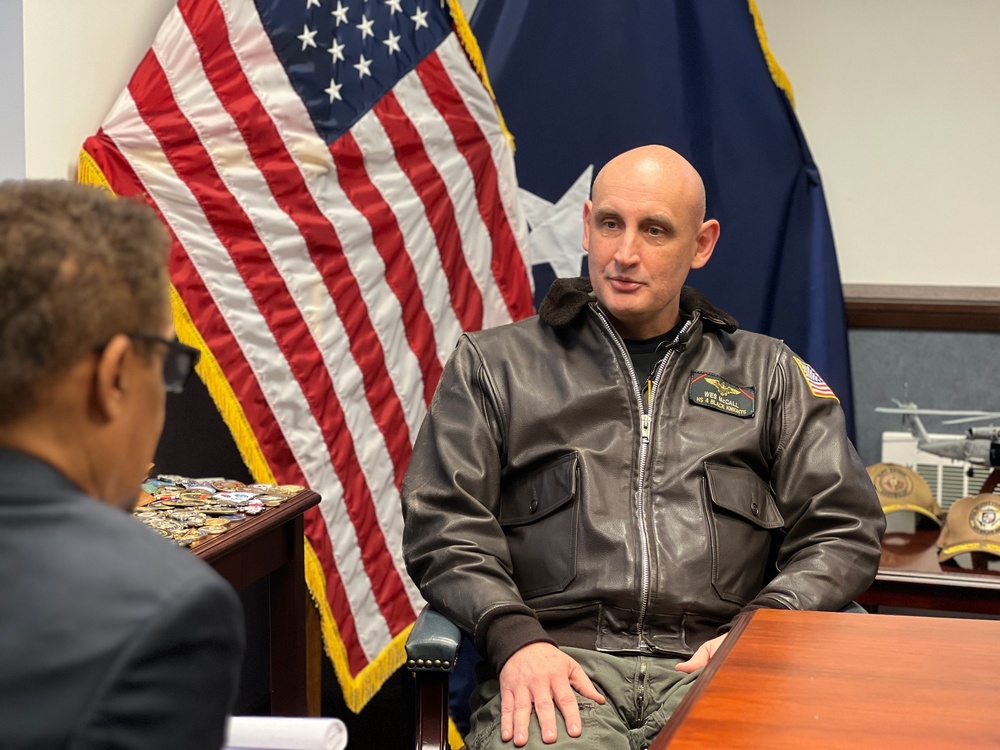 Rear Adm. Wesley &quot;Wes&quot; McCall discusses Quality of Service and Citadel Sheild-Solid Curtain with media