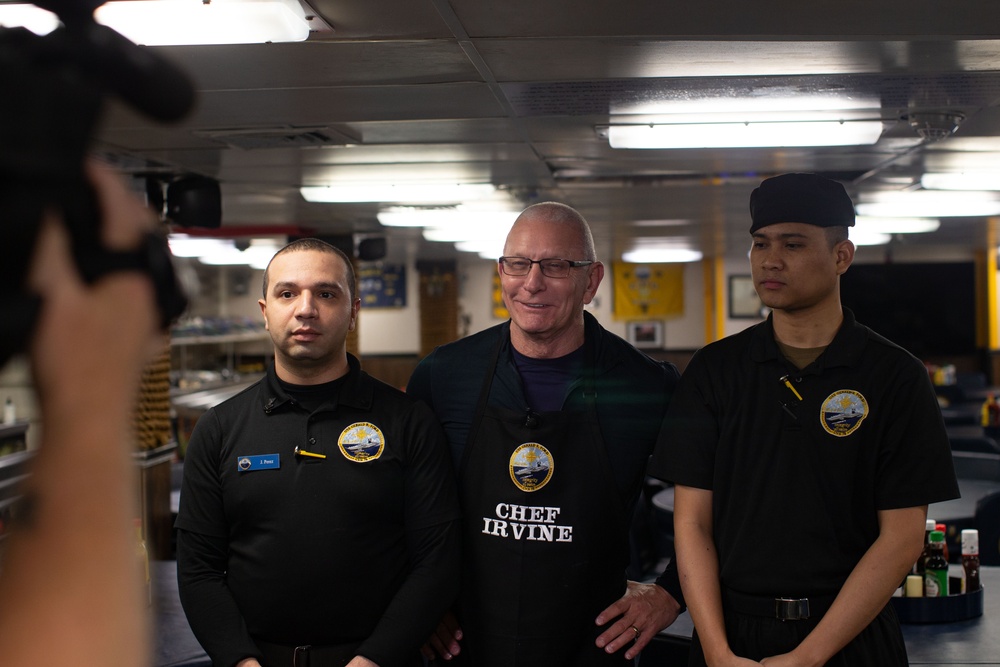 DVIDS - Images - Celebrity Chef Robert Irvine visits USS Gerald R. Ford ...