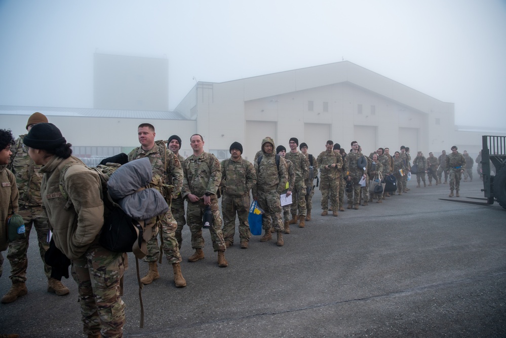 Airmen depart JBER for Agile Reaper 24-1 exercise