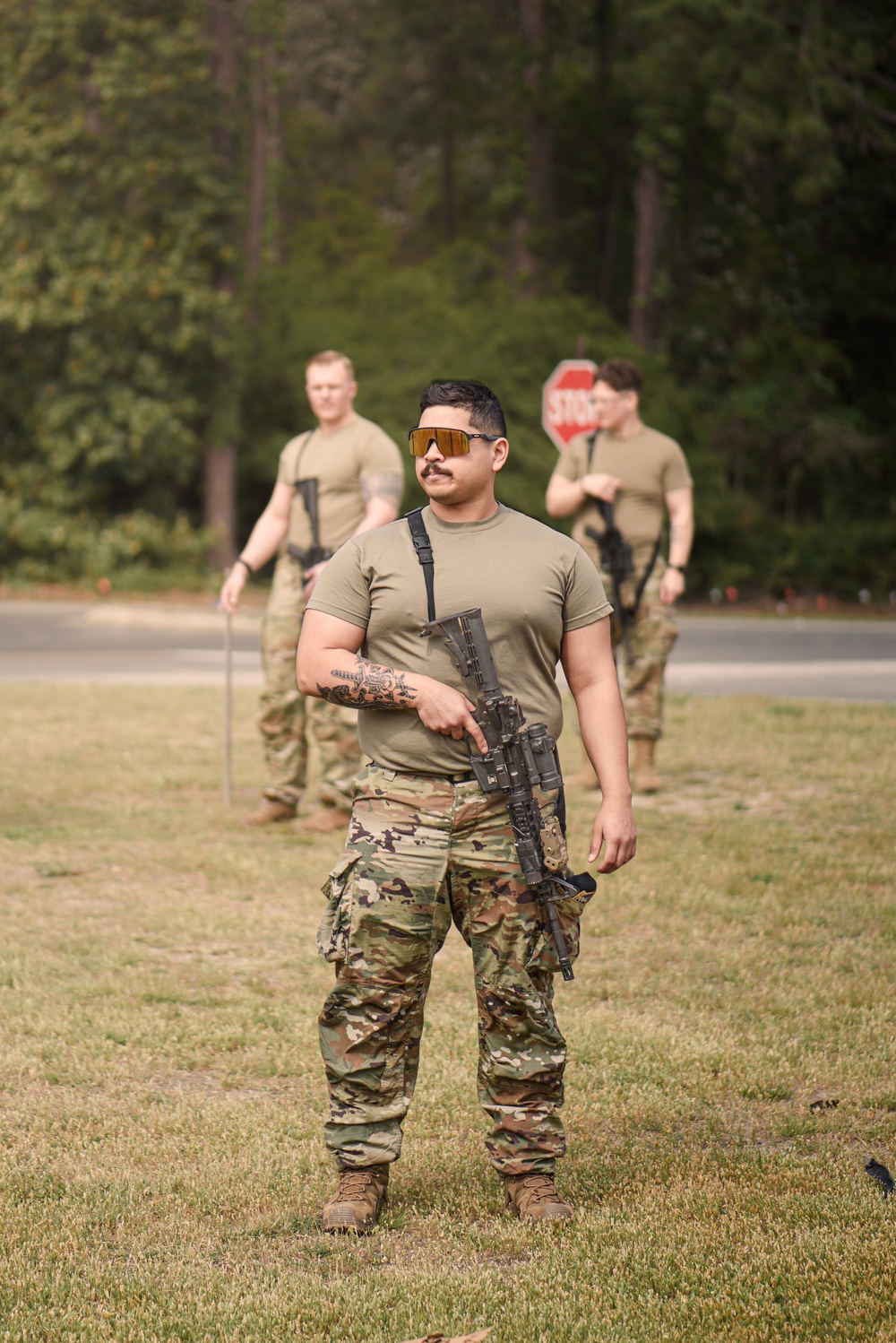 110th SF trains on squad movements with 1st Special Operations