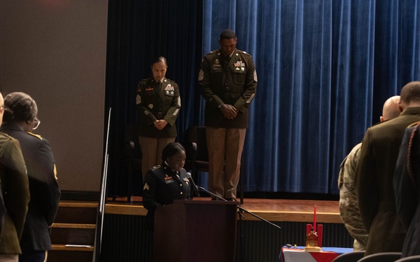 3rd Sustainment Brigade host an NCO Induction Ceremony at Moon Theater