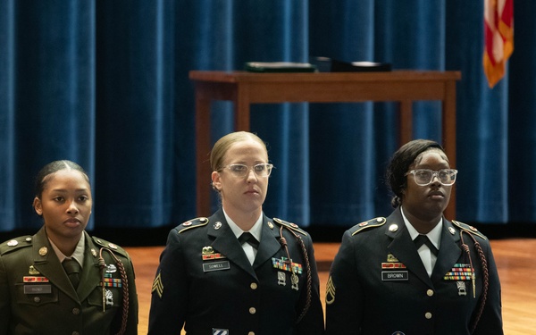 3rd Sustainment Brigade host an NCO Induction Ceremony at Moon Theater