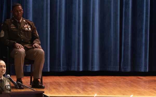 3rd Sustainment Brigade host an NCO Induction Ceremony at Moon Theater