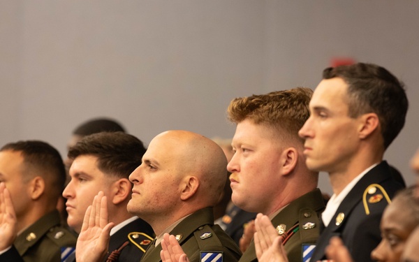 3rd Sustainment Brigade host an NCO Induction Ceremony at Moon Theater