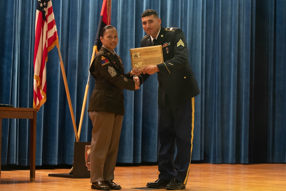 3rd Sustainment Brigade host an NCO Induction Ceremony at Moon Theater