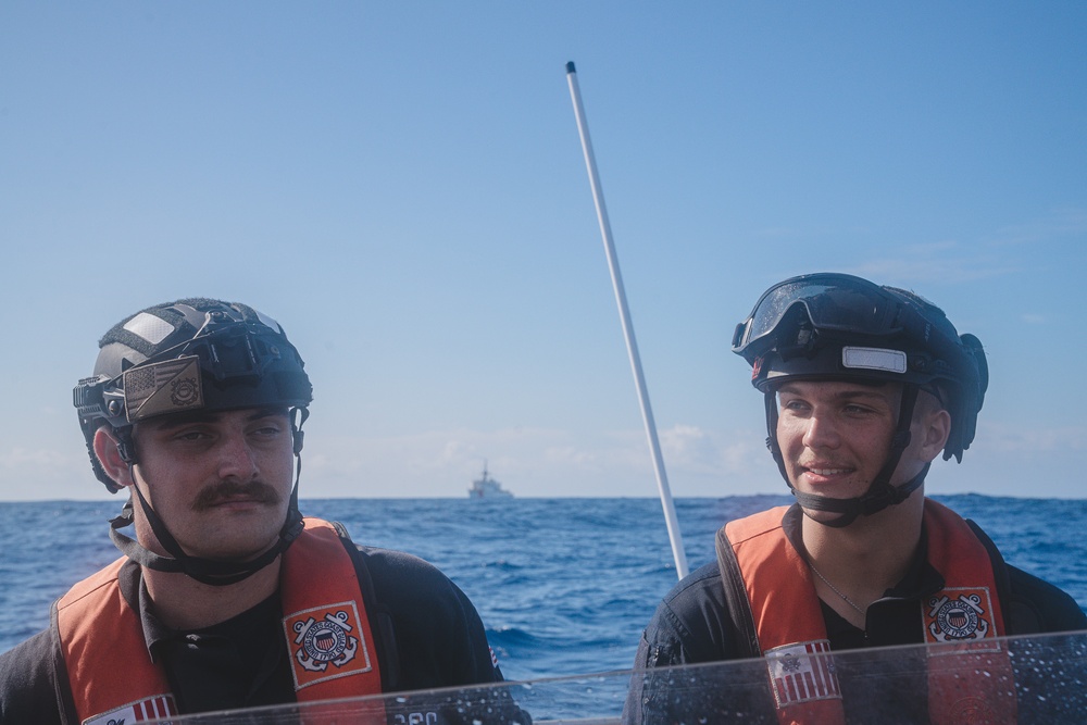 U.S. Coast Guard Cutter Harriet Lane conducts Papua New Guinea shiprider engagements in Coral Sea