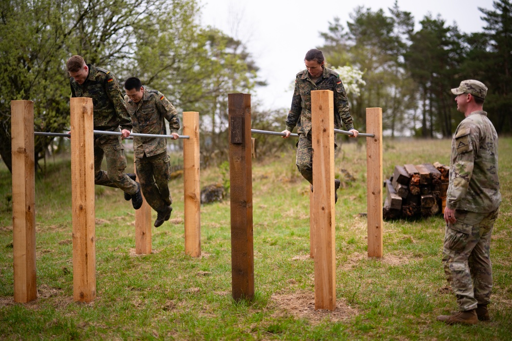 German Cadets Doing Dips