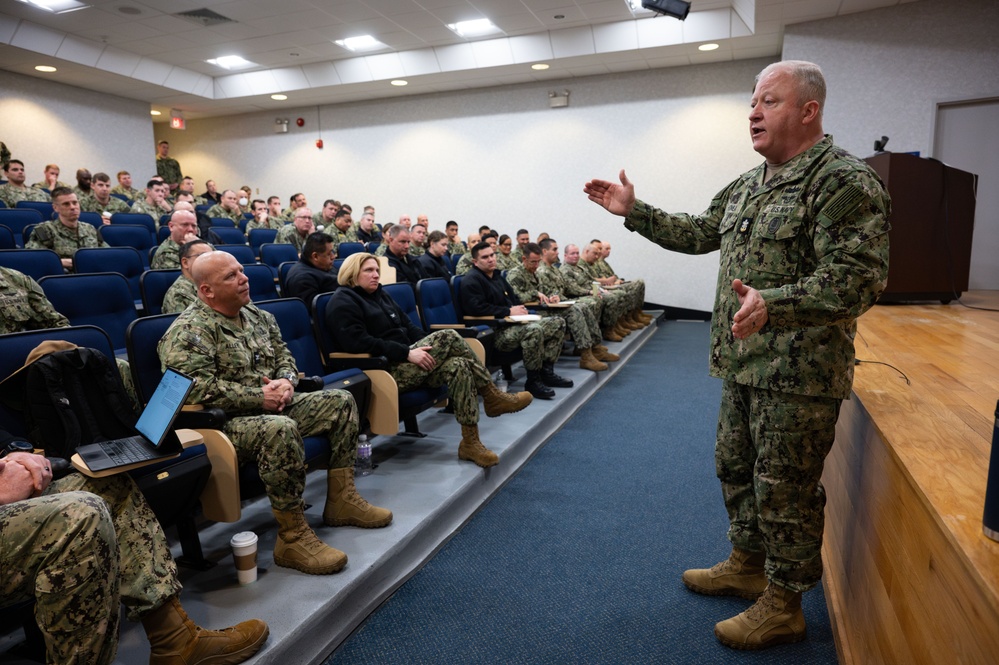 MCPON James Honea visits Newport, R.I.