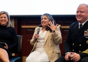 MCPON James Honea and OAL Evelyn Honea speak at Blue Star Families event