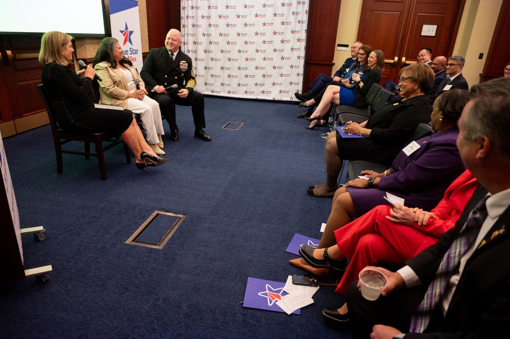 MCPON James Honea and OAL Evelyn Honea speak at Blue Star Families event