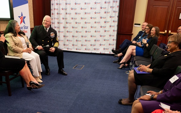 MCPON James Honea and OAL Evelyn Honea speak at Blue Star Families event