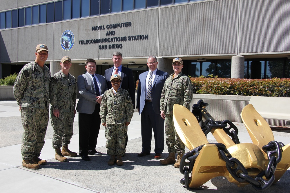 NCTS San Diego is glad to welcome Mr. Geoff Moore and Mr. David Mills for a command visit.