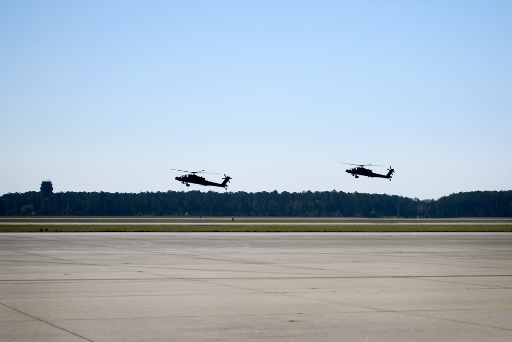 U.S. Army, Air Force team up to load helicopters at Shaw