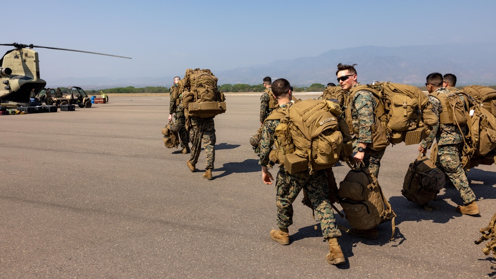 Golf Company, 2nd Battalion, 25th Marines, Arrives in Honduras