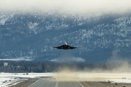 F-22 Raptors depart JBER for Agile Reaper 24-1