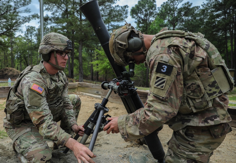 3rd Infantry Division teams compete at the 2024 International Best Mortar Competition, Day 3