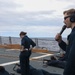 Sailors aboard the USS Howard conduct a live-fire gunnery exercise in the Philippine Sea