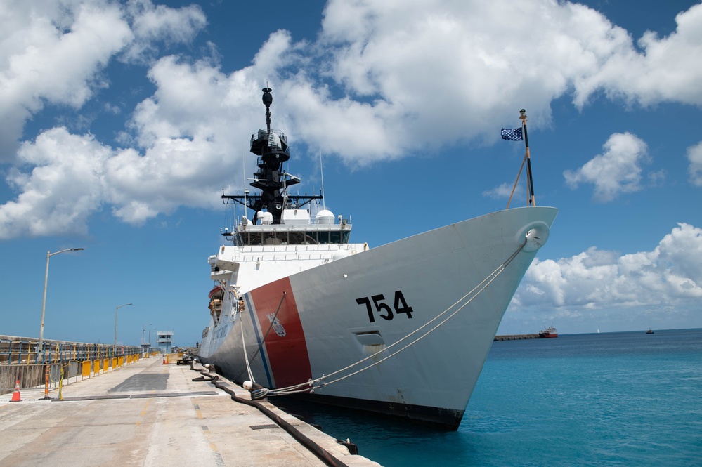 US Coast Guard Cutter James makes port of call in Barbados