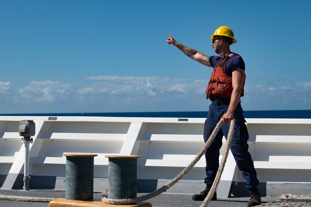 US Coast Guard Cutter James makes port of call in Barbados