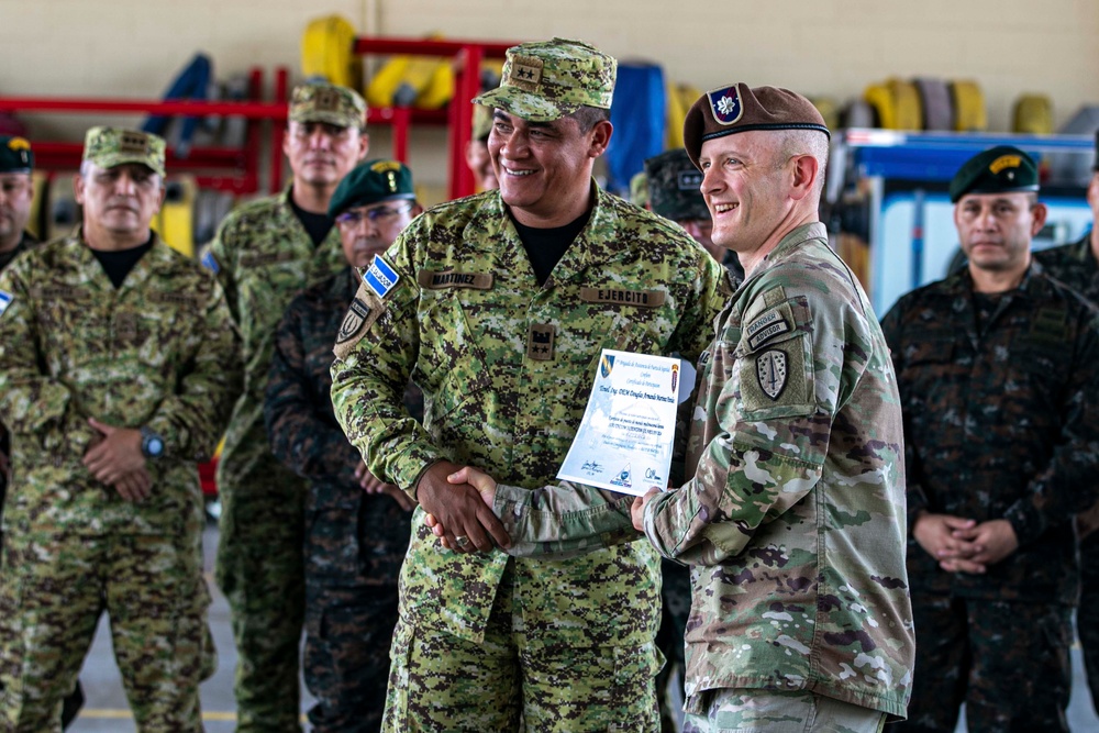 1st Security Force Assistance Brigade discusses military planning with partner nations for exercise CENTAM Guardian 24 phase one