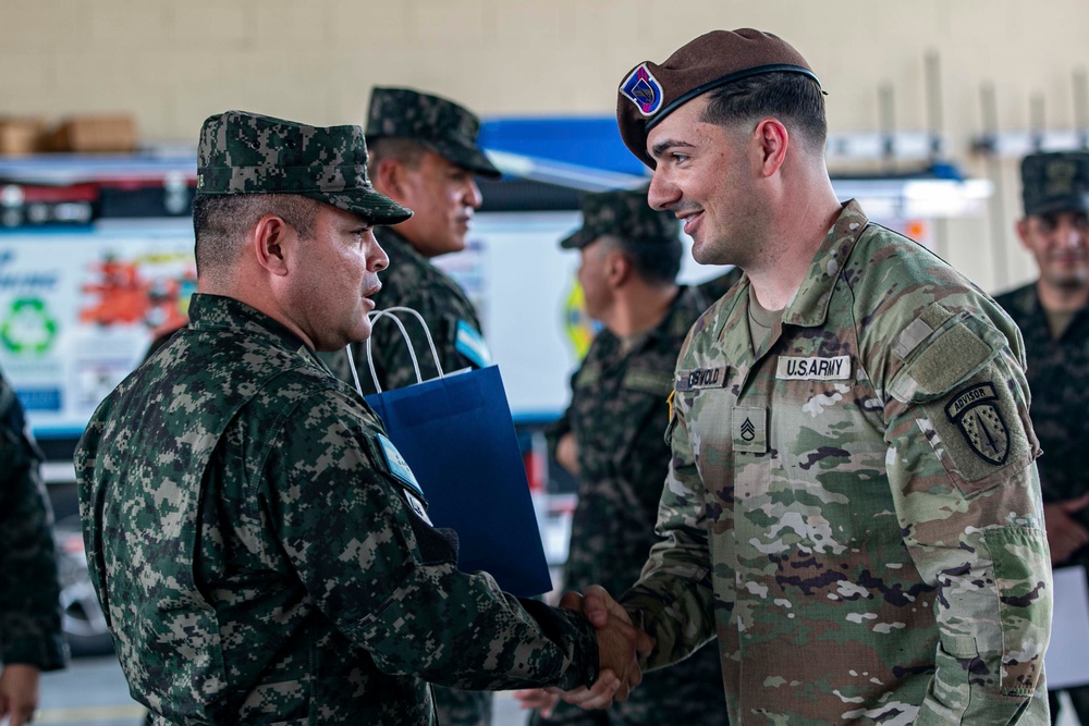 1st Security Force Assistance Brigade discusses military planning with partner nations for exercise CENTAM Guardian 24 phase one