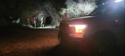 Yuma Proving Ground Conservation Law Enforcement Officer assists in mine rescue