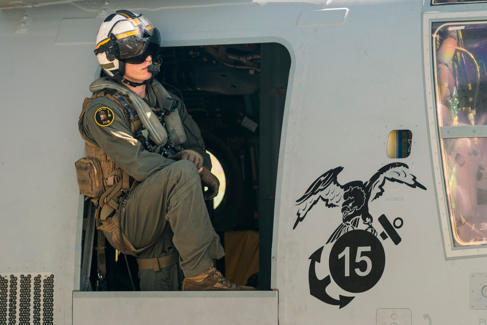 MV-22B Ospreys with VMM-165 (Rein.) Embark USS Boxer