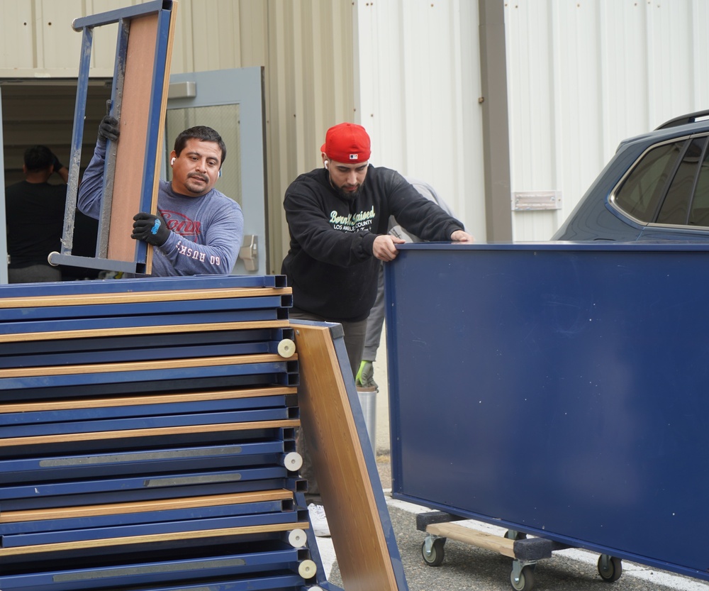 Huntington Hall Naval Berthing Facility receives new furniture