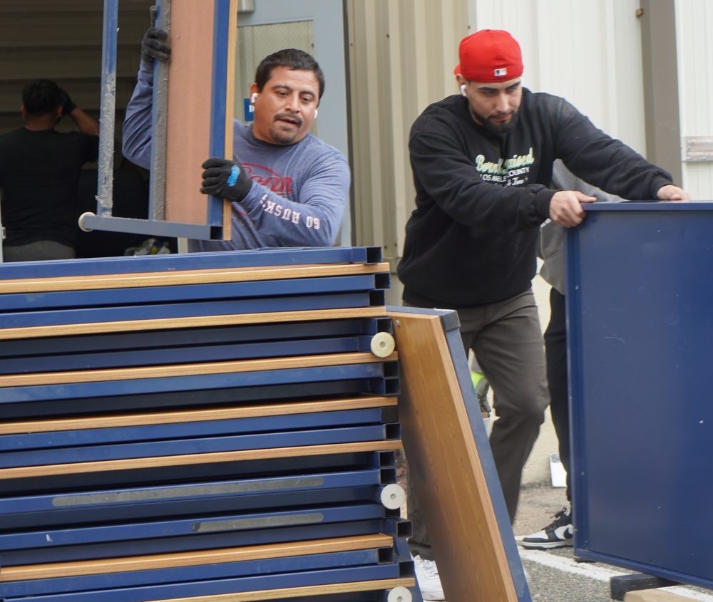 Huntington Hall Naval Berthing Facility receives new furniture
