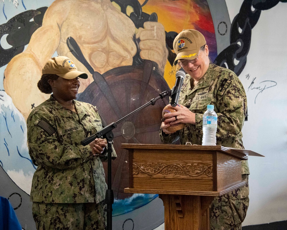 Sailors Assigned to Amphibious Squadron (PHIBRON) 11 Host Change of Command Ceremony